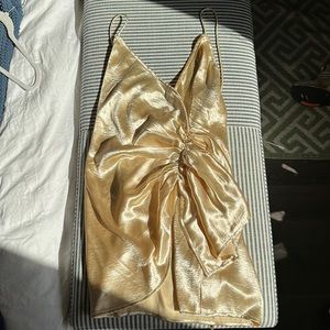 Superdown Gold Dress